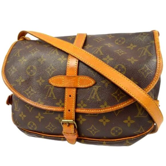⭐🔥AUTHENTIC🔥⭐Louis Vuitton Monogram Saumur 30 Crossbody bag - Picture 4 of 11